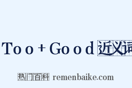 Too+Good近义词是什么意思的图片